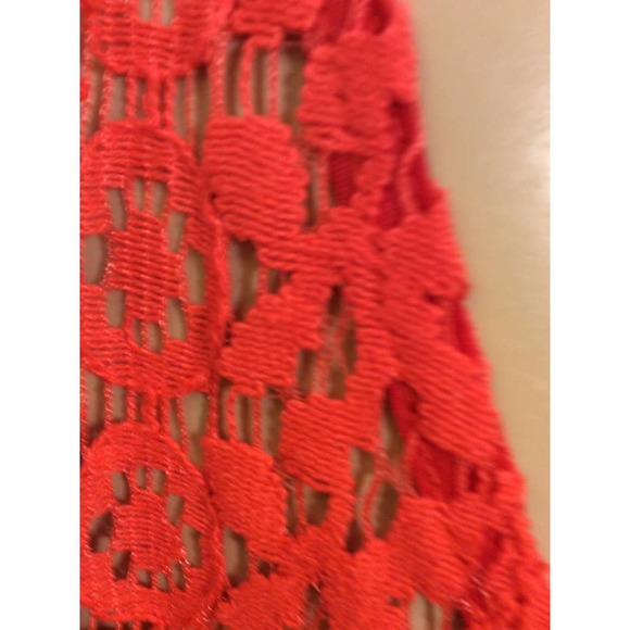 Allyson Jumper in orange lace with mid calf length in a women's size medium - Picture 6 of 11
